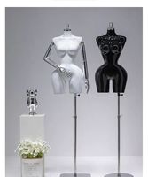 Mannequin de mode sans tête, ajustable, doré, pour présentation de vêtements, avec torse brésilien BBL, courbes généreuses, poitrine et fessier volumineux