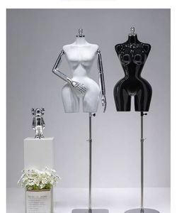Maniquí de Moda para Parte Superior del Cuerpo, Estilo Brasileño BBL, Sin Cabeza, Ajustable, con Acabado Dorado, Torso Curvilíneo, Pechos Grandes, Trasero Grande - Product Image 5