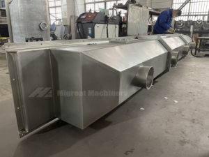 Séchoir professionnel à lit fluidisé vibrant avec moteur à engrenages PLC pour applications de séchage de poudres et granulés alimentaires - Product Image 2