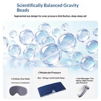 Masque de sommeil à gravité pondérée avec LOGO personnalisé Masque pour les yeux 3D occultant Masque pour les yeux respirant