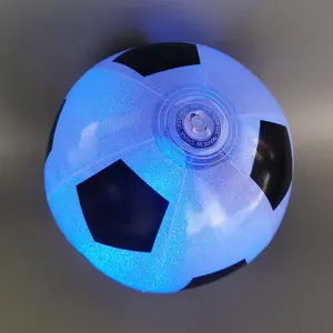 Su geçirmez şişme RGB parlayan amerikan futbolu light up futbol topu işıklı led futbol