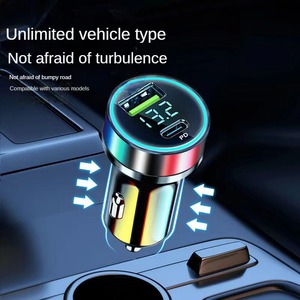 OEM <span class=keywords><strong>USB</strong></span>-Autoladegerät Schnellladung Typ <span class=keywords><strong>C</strong></span> PD 20W für iPhone <span class=keywords><strong>USB</strong></span> 66W 120W LED Digitalanzeige Auto-Handy-Ladegerät - Product Image 4