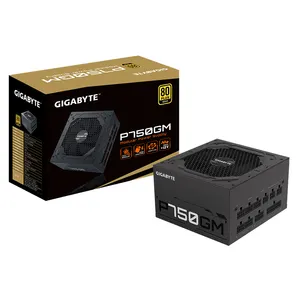 Alimentation électrique <span class=keywords><strong>GIGABYTE</strong></span> GP-P750GM <span class=keywords><strong>750W</strong></span> ATX 12V 80 PLUS GOLD certifiée, entièrement modulaire, PFC actif - Product Image 1