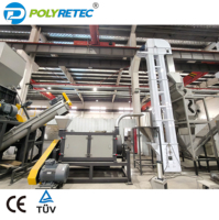 1000KG/S PP PE HDPE Boru Ek Parçaları Koruyucuları Kırma Yıkama Geri Dönüşüm Hattı