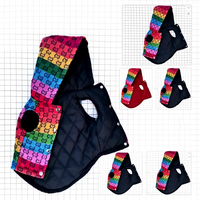 Gilet de luxe en coton pour chien, écologique, couleur unie, avec capuche, manteau d'hiver pour grands chiens, vente en gros, fabricant sur mesure