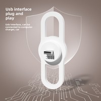 Nouveau Répulsif Moustiques Ultrasonique LED Transfrontalier, Silencieux, Lumière Douce, Protection Oculaire, en ABS, pour Chambre/Salon Domestique