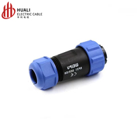 Connecteur circulaire femelle Weipu personnalisé 2-15 broches, série SP2110/SP2112 - 2, 3, 4, 9, 10, 12, 15 broches, étanche, pour raccordement électrique et alimentation