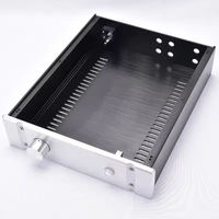 Boîtier en aluminium entièrement personnalisé pour l'électronique grand public, boîtier d'amplificateur numérique en aluminium, fabrication OEM ODM