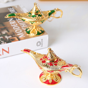 Metal Zinklegering Emaille <span class=keywords><strong>Aladdin</strong></span> <span class=keywords><strong>Genie</strong></span> Lamp Voor Woonkamer Decoratie Geschenken - Product Image 4