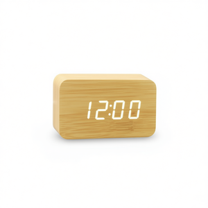 <b>Digital</b> Alarm <b>Clock</b> Wood Style Led Display 1200mm Size With Time Function For Bedroom Use - Product Image 1
