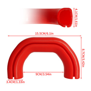 Cubierta Roja para Gancho de Remolque Ram de 15.5 cm para Dodge Ram 2500 3500 2019-2024, Accesorio de Protección para Gancho de Remolque - Product Image 1