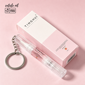 Venta al por mayor: Tubo vacío de 1ml, 1.5ml, 3ml para aceite de cutículas con tapa de rosca, llavero portátil, bolígrafo de uñas con etiqueta privada. - Product Image 3