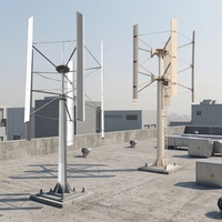 Fabricantes de Aerogeneradores Suministran Aerogeneradores de Alta Potencia para Proyectos de Ingeniería, 100kw, Diámetro del Rotor de 9.5m, Altura de 11m, 5 Aspas de Aleación de Aluminio