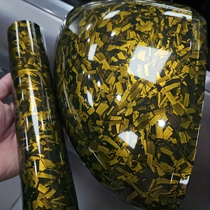 Vật Nuôi Phát Hành Lót Đầy Màu Sắc Laser Bóng Xe Phim Bọc 1.52*18M Màu Đỏ Màu Xanh Đen Giả Mạo Sợi Carbon Vinyl Bọc - Product Image 5