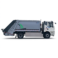 Camion compacteur électrique FAW 12 m³ zéro émission pour l'élimination des déchets ménagers urbains et l'assainissement