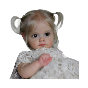 Muñeca de reencarnación de niña realista de 22 pulgadas con cuerpo suave, muñeca de imitación de bebé de vinilo. A las niñas les gustan las muñecas delicadas - Product Image 6