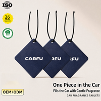Ambientador de Papel para Coche CarFu, Tableta Aromatizante Colgante para Espejo Retrovisor de Vehículo, Cítricos y Sándalo, Venta al por Mayor a Granel