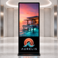 AIYOS - Pantalla Digital con Logotipo Iluminado Personalizado, Kiosco de Pie de 43-65 Pulgadas con Computación de IA RK3588 6 TOPS Opcional