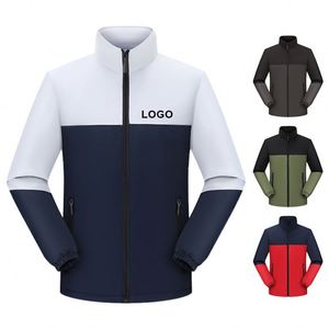 Unisex Winter <b>Warm</b> Formal Polyester <b>Waterproof</b> Outdoor Hiking Windproof <b>Jacket</b> with Stand Collar and Front Custom Logo - Product Image 1