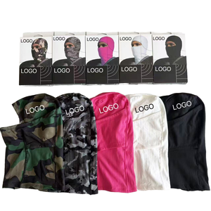 XUNGE OEM Black Box Ski Mask Balaclava Cold-Proof Windproof Unisex Custom Logo Embossed Checked Sports Daily Travel Outdoor 100% - Product Image 1