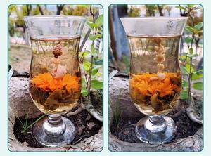 Té mezclado de flores artísticas, hierba de jazmín orgánico, Té floreciente recién procesado a granel/caja de bolsas, dulce especial para adelgazar - Product Image 3