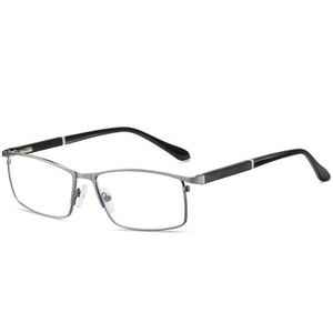 Custom Logo Men Presbyopia Optical Glasses Frames Spring <b>Hinges</b> Stainless Steel Anti Blue <b>Light</b> Reading Glasses - Product Image 4
