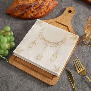 Printed Paper Napkins Moon Design 330mmx2 Themed Party Decorative Disposable Tissues - Product Image 3