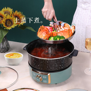 Marmite électrique multifonction AUX 3L avec fonction de levage pour la cuisson à la vapeur, la friture, la grillade et le ragoût - Product Image 4