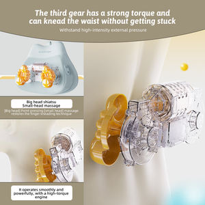 Almohada de masaje de cuero recargable con amasado caliente de doble uso para cuello, cintura, espalda y masajeador de coche de cuerpo completo - Product Image 3