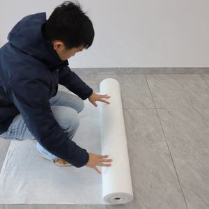 Bâche de protection temporaire robuste en polypropylène et polyester non tissé avec film PE pour rénovation, tapis de protection de sol en <span class=keywords><strong>papier</strong></span> - Product Image 5