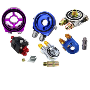 Kit adaptador de enfriador de aceite Haofa de aleación de aluminio para accesorios de mejora de rendimiento del motor - Product Image 1