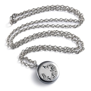 Colgantes de Acero Inoxidable al por Mayor, Joyería de Aromaterapia, Difusor de Perfume de Aceites Esenciales, Collar con Medallón - Product Image 6