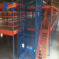 Mracking Rack Mezzanine Étagère de sol pour grenier, garage et entrepôt Rayonnage à palettes dans la mezzanine de travail pour le stockage