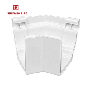Top Qualité <span class=keywords><strong>Pvc</strong></span> Gouttière Descente 5.2 pouces raccord de tuyau système de toit en plastique 135 degrés coin extérieur Raccord de gouttière - Product Image 4