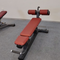 Chaise abdominale réglable pour la gym, banc abdominal commercial réglable plat/incliné