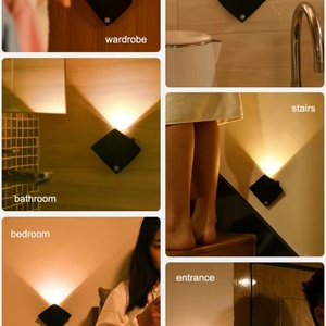 ไฟตกแต่งกลางคืนแบบเซ็นเซอร์ LED 60 ลูเมน รูปทรงปลาปีศาจ ชาร์จไฟได้ ติดผนัง ปรับอารมณ์ได้ - Product Image 3