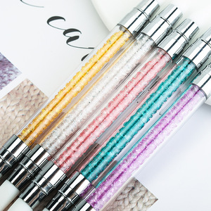 5 pièces <span class=keywords><strong>Silicone</strong></span> Nail Art estampage Liner professionnel double extrémité dégradé stylo ensemble acrylique éponge beauté cheveux strass décorations - Product Image 5