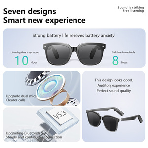 Venta al por mayor AI Smart Sunglasses BT Wireless Touch Control <span class=keywords><strong>PC</strong></span> Anti-Blue Light Deportes al aire libre Gafas Música Llamada Soporte de traducción - Product Image 2
