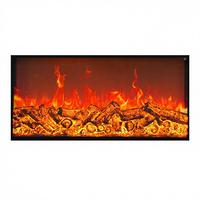 Rétro LED Simulation Flamme 3D Électronique Cheminée Intérieur Maison Métal TV Cabinet Décoration Chauffage Anglais Atmosphère Lumière
