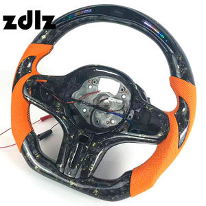 Volante in Pelle Traforata Arancione Personalizzato con Fibra di Carbonio Forgiata per <span class=keywords><strong>BMW</strong></span> G20 G30 G32 G38 <span class=keywords><strong>G11</strong></span> G12 Volante LED - Product Image 3