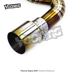YD Gold Titanium Valvetronic Catback pour <span class=keywords><strong>Toyota</strong></span> <span class=keywords><strong>SUPRA</strong></span> A90/A91 <span class=keywords><strong>MK4</strong></span>/MK5 3.0T 2019-2024 Système d'échappement avec système de télécommande - Product Image 6