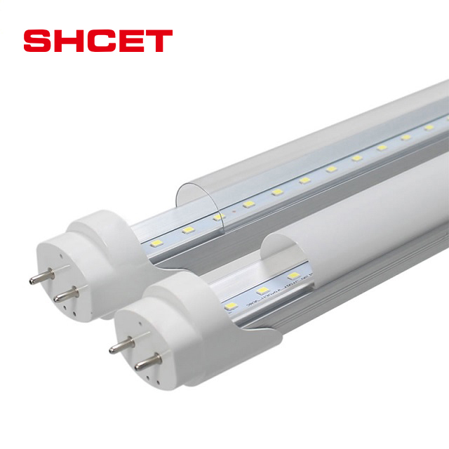 Factory OEM High Lumens T8 Aluminum PC Led Tube Light 9W 10W 14W 18W 20W 22W 36W 110V/120V AC90-265V 2ft 3ft 4ft 5ft 8ft SHCET