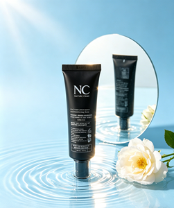 Tube souple PE noir mat personnalisé avec capuchon métallique argenté, vide, 30 ml, pour sérum facial, lotion hydratante, emballage cosmétique en vrac - Product Image 1