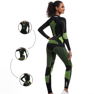 6675 femmes sous-vêtement thermique couches de Base thermique femmes-vêtements de Ski dames Compression athlétique longs Johns peaux ensemble - Product Image 4