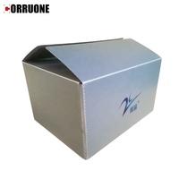 Boîte à courrier ondulée en plastique recyclé Stockage pliable polyvalent pour les graines de viande de fruits Salade Jus d'aliments pour animaux de compagnie Durable PP