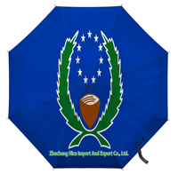 Paraguas Plegable con Bandera de Montserrat, Apertura y Cierre Automático, Compacto, Portátil, Grande, para Protección Contra la Lluvia y el Viento