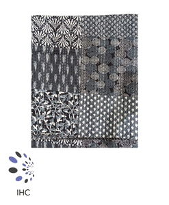 Khăn trải giường in chàm 100% cotton nữ hoàng Kích thước kantha chăn trang trí nhà cổ điển chăn chăn bông in hình khối cầm tay thoải mái - Product Image 4