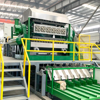 Ligne de production de barquettes à œufs 9000 pièces/heure, système de séchage multi-couches, solution clé en main de recyclage du papier usagé