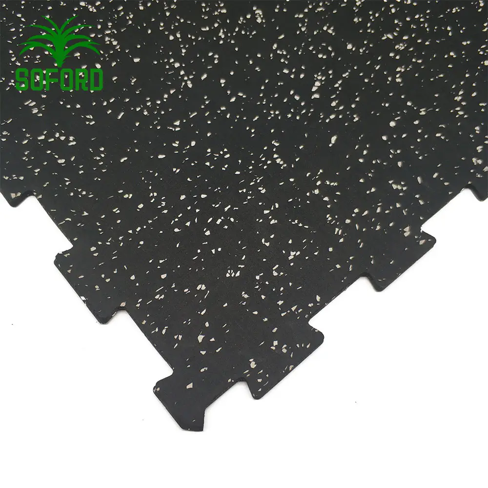 Recycled cheap Interlocking rubber flooring for fitness