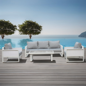 China Supplier <strong>Cheap</strong> Price Modern <strong>Sofa</strong> Set Aluminum Sectional Patio Furniture Set Outdoor <strong>Sofa</strong> - Product Image 1